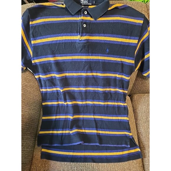 polo ralph lauren Stripe Black‎ Large - Picture 1 of 4